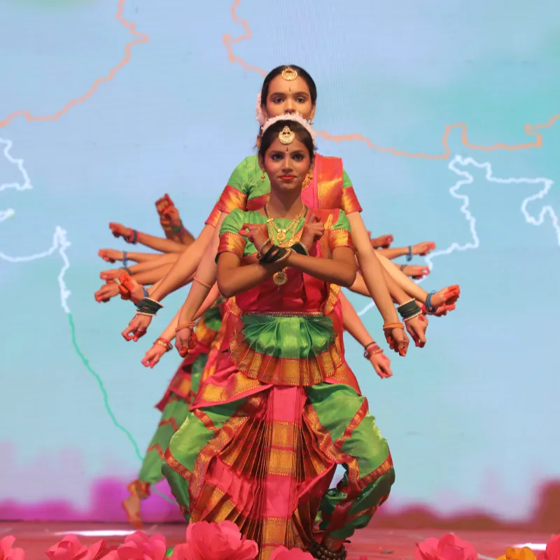 Students Patriotic Cultural Dance