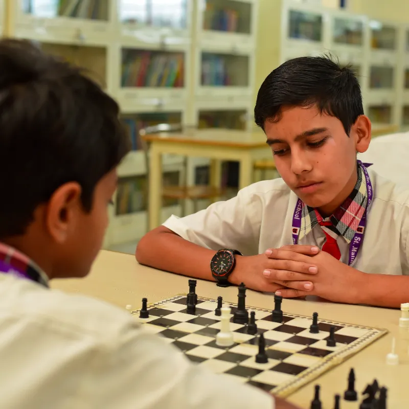 Students Playing Chess