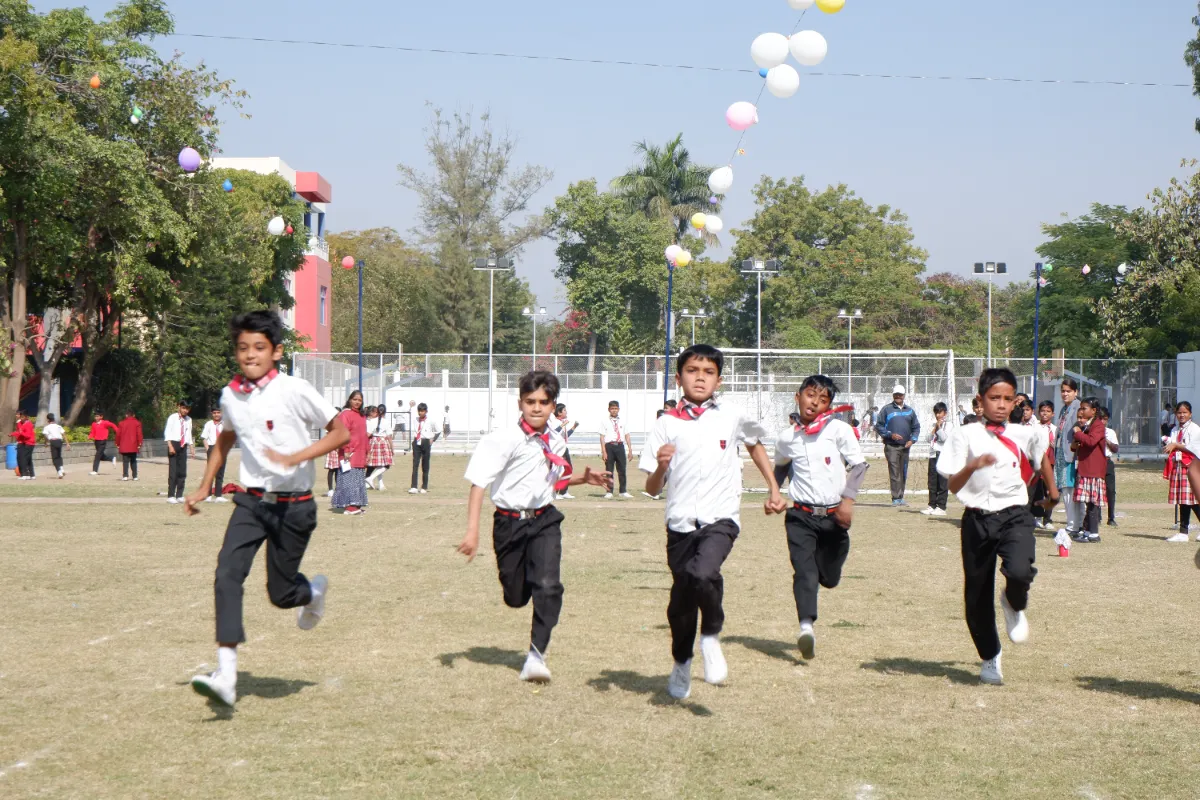 Students Playing on the Ground