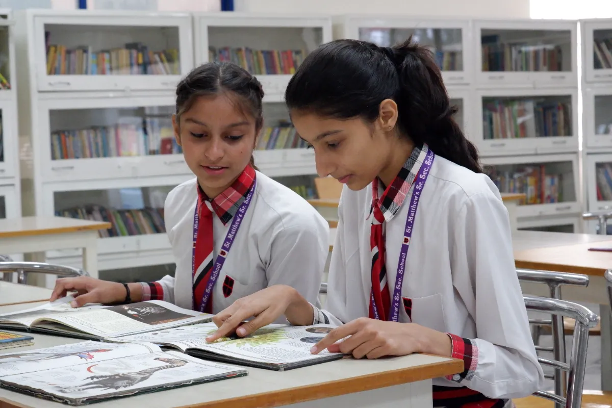 Students Reading in the Library